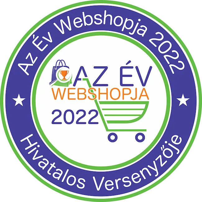 Az Év Webshopja 2022 - hivatalos versenyző jelvény